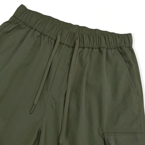 Pantalones Cortos Cargo Tácticos para Hombre, de Poliéster, Casuales, de Cintura Media, con Múltiples Bolsillos, Sólidos, Ecológicos, Bordados, para Verano - Product Image 3