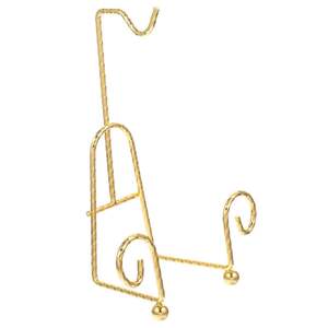 Soporte de placa metálica resistente para platos de gran tamaño con base equilibrada para una exhibición segura en la mesa - Product Image 3