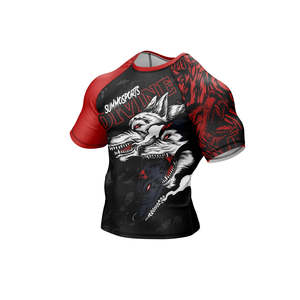 Custom Men's Rash Guard Surfing Clothes UV Sun Protection <b>Long</b> <b>Sleeve</b> Compression Shirts Suits Mesh Quick Dry Compression Shirt - Product Image 5