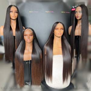 ¡Venta al por mayor 12A Grado Virgen vietnamita Remy Extensiones de cabello Negro azabache Peluca recta con estilo de onda Precio barato! - Product Image 2