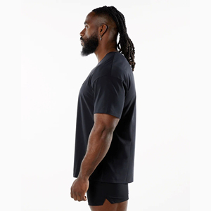 Oversized 100% Cotton Men's T-Shirt High Quality Custom Logo Printed Long Length Men High Quality Oversized T-Shirts - Product Image 2