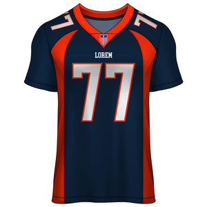 American Football Uniform Deal Package Adults Plus Size Sublimated <b>Jersey</b> <b>Short</b> V Neck Adjustable Strap Back Logo Custom - Product Image 5