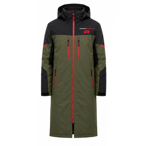Vêtements d'hiver décontractés pour hommes, parkas à capuche en polyester/nylon, vestes longues, manteaux chauds et durables, vêtements de tous les jours, vente en gros, logo personnalisé - Product Image 5