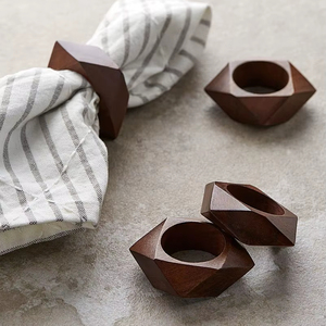 Modern Wooden Napkin Ring Enhancing Contemporary <b>Table</b> Settings With Minimal Design Natural Finish And Practical Use - Product Image 1