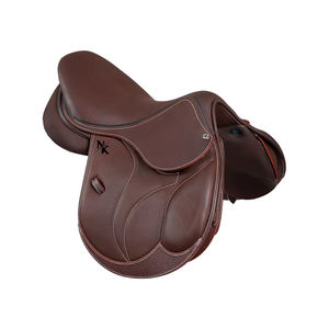 Silla de montar inglesa de calidad premium, duradera, de cuero genuino, de contacto estrecho, productos de carreras de caballos ingleses de la India. - Product Image 1