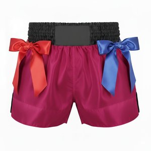 Custom Muay Thai Shorts All Over Print Satin <b>Athletic</b> Training Shorts for Men Wholesale OEM Factory Supply - Product Image 4