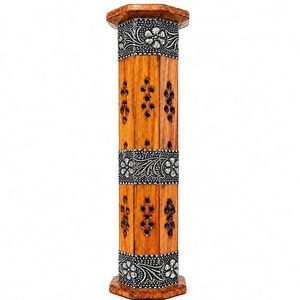 Brûleur d'encens en bois fait main, porte-encens sculpté, support d'encens aromatique pour la maison et le bureau - Product Image 1