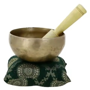 Bol chantant en métal élégant fait à la main pour la méditation, la guérison sonore, le yoga, la pleine conscience et la relaxation - Product Image 5