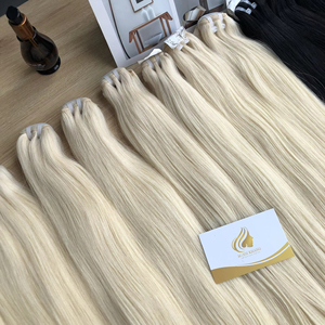 Extensiones de Cabello Virgen Remy Vietnamita 100% Real, Cutícula Alineada, Estilo Ondulado, Color Claro, 8-32 Pulgadas, 100 Gramos, Cabello Crudo a Granel - Product Image 1