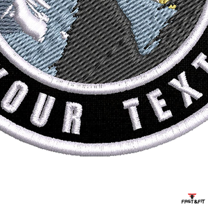 Prix d'usine, conception personnalisée, patchs brodés pour serviettes, badges adhésifs à bordure Merrow, haute qualité, pour vêtements d'extérieur, chapeaux et vêtements - Product Image 6