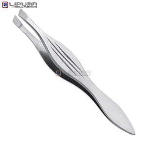 Pinces à épiler professionnelles de haute qualité personnalisées, marque privée, pinces à épiler de précision en acier inoxydable avec pointe inclinée - Product Image 6