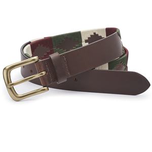 Ceinture POLO BELT, ceinture argentine, cuir de vachette pleine fleur 100%, boucle en laiton durable - largeur 32 mm, épaisseur 4 mm, couleur tan noir - Product Image 3