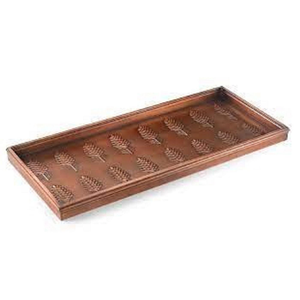 Nouveau design moderne de luxe en métal cuivre antique fini zinc, plateau rectangulaire pour bottes, pots et jardinières pour la maison et le salon - Product Image 1