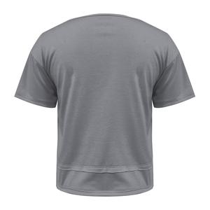 T-shirts en tricot à épaules tombantes, grande taille, 60% coton, manches courtes pour femmes, été, décontracté, couleur unie, col rond, en provenance du Bangladesh - Product Image 6