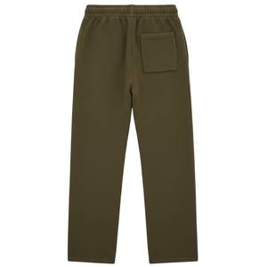 Pantalon de jogging en maille kaki décontracté, taille élastique, vêtement de détente, pantalon en maille douce, coupe décontractée pour hommes et femmes - Product Image 2