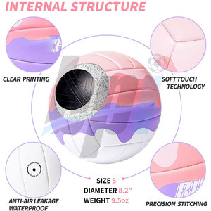 Ballon de volley-ball de marque privée, meilleur produit, matériau durable, faible MOQ, collection 2026 - Product Image 4