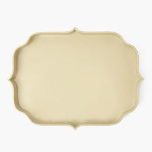 Fresh Lacquer Quatrefoil Tray Aesthetic Serving Tray For <b>Table</b> Decor And Food Presentation Styling <b>Coffee</b> <b>Tables</b> - Product Image 3