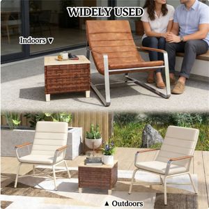Tavolino da esterno marrone per terrazza e giardino - Solo tavolo - Product Image 3