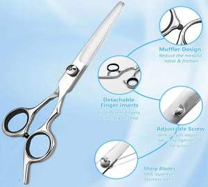 Ciseaux de coiffure professionnels en acier inoxydable 4Cr13 pour droitiers, ultra-affûtés, pour salon de coiffure, usage domestique, Obexa 28 - Product Image 3