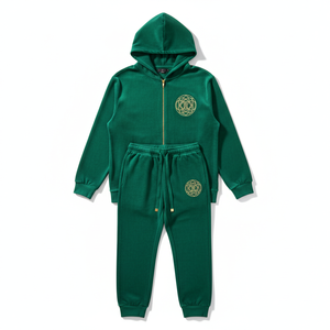 Conjunto deportivo con capucha para hombre, diseño de sudadera con capucha y pantalones, diseñado para entrenamiento, correr y fitness, cómodo. - Product Image 6