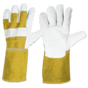 Gants de sécurité en cuir de vachette pleine fleur canadien robustes pour la vente en gros, gants de travail renforcés pour le jardinage, résistants à la chaleur et aux étincelles - Product Image 6