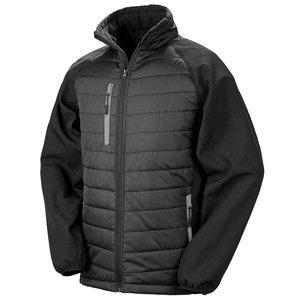 Chaqueta acolchada de secado rápido hecha a medida para hombre Chaqueta acolchada con Capucha con forro Softshell de invierno OEM Chaqueta acolchada con capucha personalizada - Product Image 4