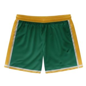 Unisex <b>Green</b> Gold Lacrosse Shorts Polyester Athletic Fit Sportswear Lightweight Team Match Apparel - Product Image 2