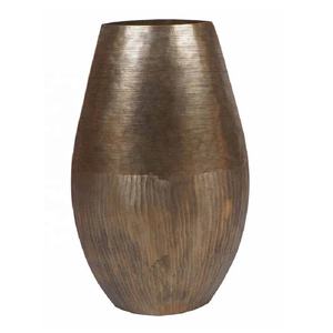 New Arrival Modern Aluminium Decorative <b>Vase</b> with Refined <b>Textured</b> Finish for Living Room Bedroom Shelves Tables Home Decoration - Product Image 4
