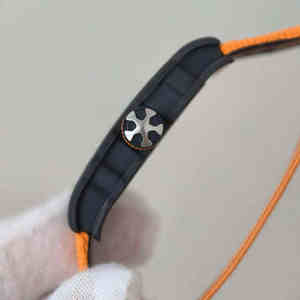 Reloj de Lujo para Hombre, Automático/de Cuarzo, Mecánico, RM 67-02, Correa de Cuero Genuino, Cierre de Mariposa, Caja de Acrílico, Esfera Luminosa - Product Image 4