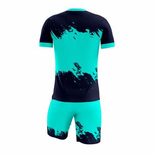 Uniformes de fútbol personalizados 100% poliéster, camisetas de manga corta, pantalones cortos de fútbol, uniformes de entrenamiento, uniformes deportivos OEM ODM - Product Image 3