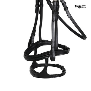 Cabestro de caballo de cuero genuino, diseño personalizado, brida de Carreras de Caballos ecuestres, hebilla de metal personalizada - Product Image 1