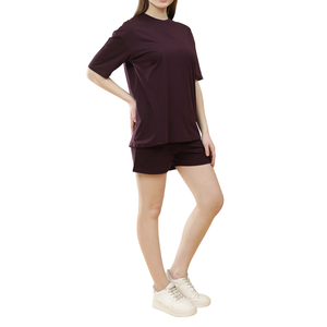 Women's Soft T-Shirt and Shorts Combo Suitable for Outdoor Activities and Relaxed Breezy Days and Effortless Summer Style - Product Image 5