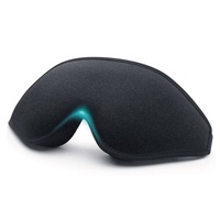 Masque de sommeil 3D stéréoscopique tout-en-un en mousse à mémoire de forme 100 % occultant, soulagement de la pression, conception anti-emmêlement des cheveux, utilisation toutes saisons