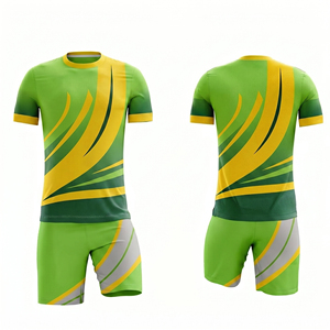 Maillot de football pour homme 100% polyester à manches courtes, coupe ample, qualité supérieure, respirant, logo personnalisé, nom de l'équipe, service OEM - Product Image 6