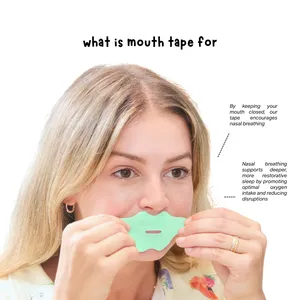 Bande adhésive buccale sur mesure pour dormir, bandes respirantes anti-ronflement pour la respiration nasale, OEM - Product Image 5