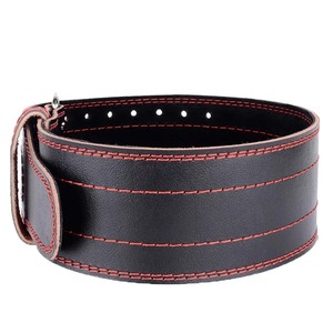 Ceinture de musculation unisexe en cuir de vachette, robuste et réglable, pour la musculation, le powerlifting et l'entraînement. - Product Image 5
