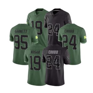 Maillot de football américain personnalisé pour homme adulte, 100 % polyester, respirant et à séchage rapide - Product Image 1
