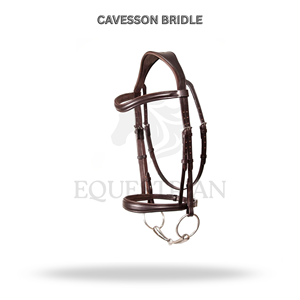 Bridon anglais CAVESSON taille standard pour l'entraînement des chevaux - Product Image 2