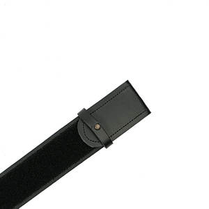 Cinturón Escocés Tradicional de Cuero Granulado Negro Liso para Trajes de Kilt 2026 - Product Image 3