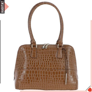 Bolso de compras de diseñador para mujer, bolso de cuero repujado con patrón de cocodrilo - Product Image 3