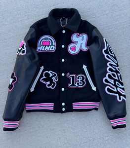 Vente en gros d'usine de vêtements décontractés pour hommes veste universitaire en chenille brodée de haute qualité personnalisée - Product Image 1