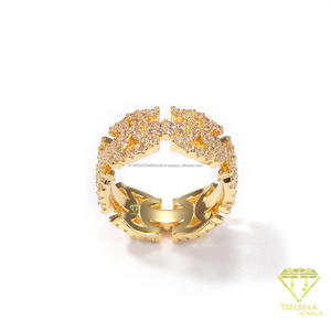 Bague de luxe en diamant de culture, argent sterling 925, bijoux de mode étincelants pour les acheteurs en gros - Product Image 2