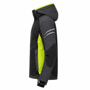 <b>Waterproof</b> Men's Ski <b>Jacket</b> with Zipper Front Logo Hooded for Technology Color Blocked Design Breathable Outdoor Wear - Product Image 2