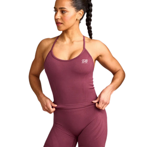 Camiseta sin mangas para mujer, informal, con cuello redondo, ligera, elástica, suave y cómoda, para verano, deportes, fitness, gimnasio, entrenamiento - Product Image 1