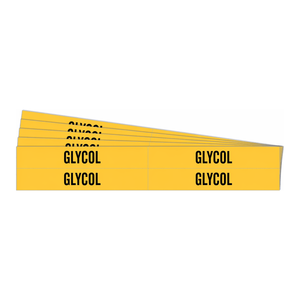สติกเกอร์ติดท่อแบบยืดหยุ่น Brady GLYCOL ผลิตจากไวนิล/โพลีเอสเตอร์ สำหรับงาน HVAC และท่ออุตสาหกรรม - Product Image 2