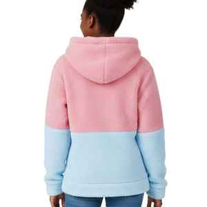 Sudadera con Capucha de Felpa para Niñas, Diseño de Bloques de Color, Estilo Jack and Jill, Acogedora para Invierno, Moda Juvenil - Product Image 6