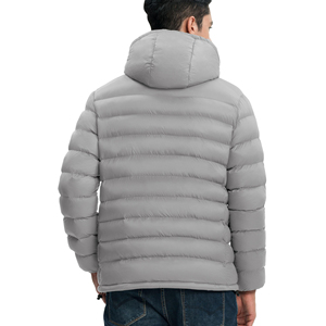 High Quality gary Color Customized Puffer <b>Jacket</b> Unisex Breathable Windproof Casual Wear Men Puffer <b>Jacket</b> For Winter <b>jacket</b> - Product Image 2