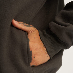 Sweat-shirt à capuche pour homme de haute qualité, logo personnalisé, polaire, pull-over, sweat-shirt à fermeture éclair en coton polaire, logo personnalisé, hiver - Product Image 3