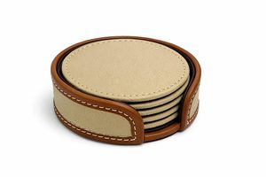 Sous-verres et tapis ronds minimalistes en similicuir, isolants thermiques, personnalisables, pour la décoration intérieure, en nouveau matériau, directement de l'usine - Product Image 3