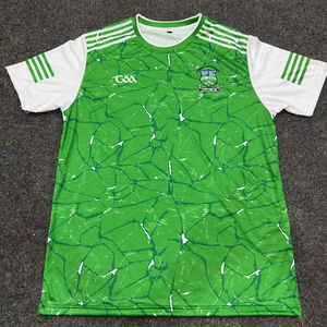 Conjunto de uniforme de fútbol sublimado en poliéster, camiseta deportiva con cuello redondo y pantalones cortos de fútbol con cordón ajustable. - Product Image 1